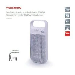 Nouveau ✔️ THOMSON Radiateur Soufflant Avec Détecteur De Présence 1000 W à 2000 W 👍