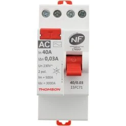Coupon 😉 Interrupteur Différentiel à Vis - 40A Type AC NF - Thomson ✨ -THOMSON Soldes 12597480 3
