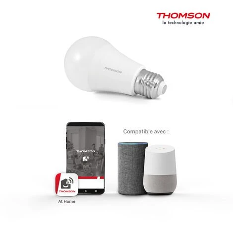 Bon marché 👏 Ampoule Connectée - THOMSON - Ambiance Blanche Et Colorée 7 W (equiv 50W) - 👏 3 Bon marché 👏 Ampoule Connectée - THOMSON - Ambiance Blanche Et Colorée 7 W (equiv 50W) - 👏