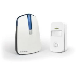 Grosses soldes ✨ Carillon Sans Fil Thomson Avec Bouton Pressoir Et 32 Mélodies Bleu - Vert ❤️ -THOMSON Soldes 2798046 2