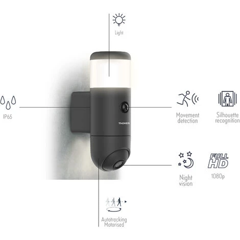 Le moins cher 🧨 Caméra Extérieure Connectée, Rotative Et Motorisée Avec éclairage Intégrée, Thomson, Rheita 100, 512511 - Lot De 2 Caméras Rheita 100 💯 5 Le moins cher 🧨 Caméra Extérieure Connectée, Rotative Et Motorisée Avec éclairage Intégrée, Thomson, Rheita 100, 512511 - Lot De 2 Caméras Rheita 100 💯 – Image 3