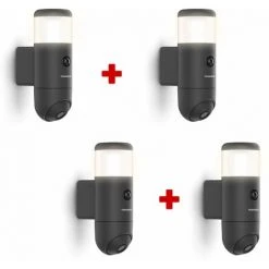 THOMSON Soldes 48 Les meilleures critiques de ⌛ Caméra Extérieure Connectée, Rotative Et Motorisée Avec éclairage Intégrée, Thomson, Rheita 100, 512511 - Lot De 4 Caméras Rheita 100 🔥