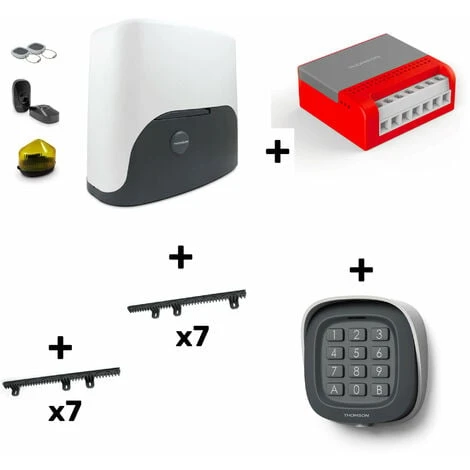 Le moins cher ✨ Kit Motorisation Pour Portail Coulissant THOMSON - 1 Motorisation Thomson + 1 Kit De Crémaillère De 7 Mètres + 1 Kit Wifi Connecté + 1 Digicode Sans Fil ✨ 3 Le moins cher ✨ Kit Motorisation Pour Portail Coulissant THOMSON - 1 Motorisation Thomson + 1 Kit De Crémaillère De 7 Mètres + 1 Kit Wifi Connecté + 1 Digicode Sans Fil ✨