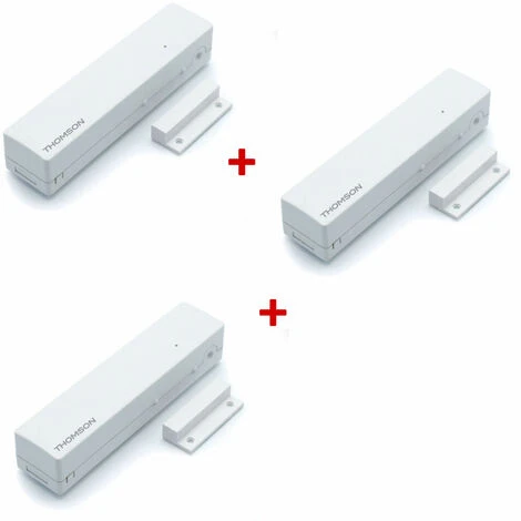 Meilleur prix ❤️ Détecteur D'ouverture Thomson Contact Magnétique Portes Et Fenêtres - Lot De 3 👍 3 Meilleur prix ❤️ Détecteur D'ouverture Thomson Contact Magnétique Portes Et Fenêtres - Lot De 3 👍