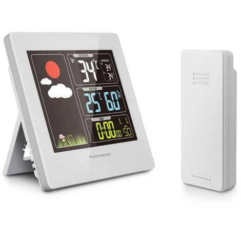 Tout neuf 🔔 THOMSON Station Météo Carrée Avec écran Couleur - 🛒 3 Tout neuf 🔔 THOMSON Station Météo Carrée Avec écran Couleur - 🛒