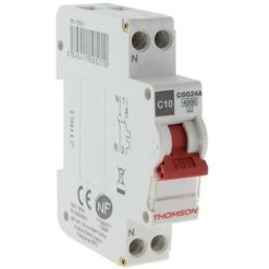 Coupon ⌛ THOMSON Disjoncteur A Vis PH+N - 10A NF - Pouvoir De Coupure 4.5KA ⌛