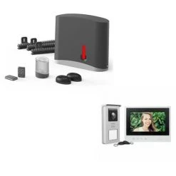 Coupon ❤️ Kit Motorisation Swip 200 + Visiophone Smart Bracket 2 Thomson - Gris 🥰