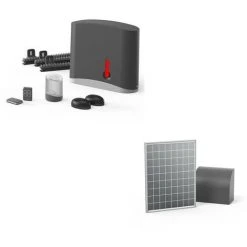THOMSON Soldes 46 Le moins cher 🔥 Kit Motorisation Portail Coulissant Swip 200 Et Alimentation Solaire Thomson - Gris 👍