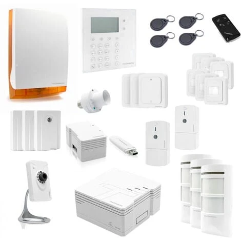 Promo ⌛ Kit Sécurité Système D'alarme Sans Fil Pour Maison Connectée 28 Accessoires THOMSON 👍 3 Promo ⌛ Kit Sécurité Système D'alarme Sans Fil Pour Maison Connectée 28 Accessoires THOMSON 👍