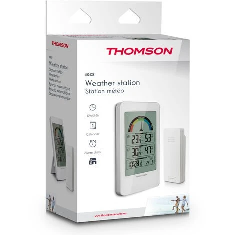 Le moins cher 🎁 THOMSON Station Météo Avec Indicateur De La Qualité De L'air - 🛒 4 Le moins cher 🎁 THOMSON Station Météo Avec Indicateur De La Qualité De L'air - 🛒 – Image 2