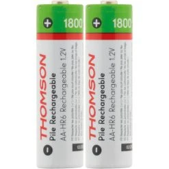 De gros 😍 Pack 2x Piles Rechargeables HR06 AA 1800 MAh - Thomson 👍