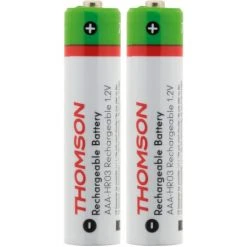 Acheter 🧨 Pack 2x Piles Rechargeables HR03 AAA 700 MAh - Thomson 🌟